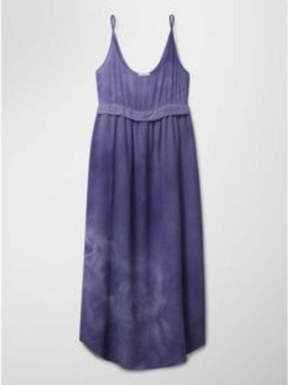 Wilfred aritzia bisous dress 100% silk periwinkle purple tie dye